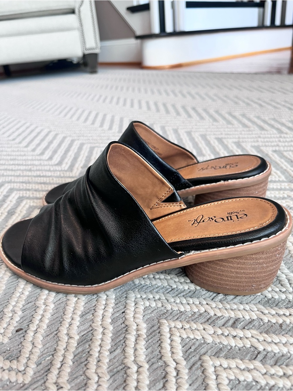 Eurosoft by Sofft Corley Slip in Sandal in Black